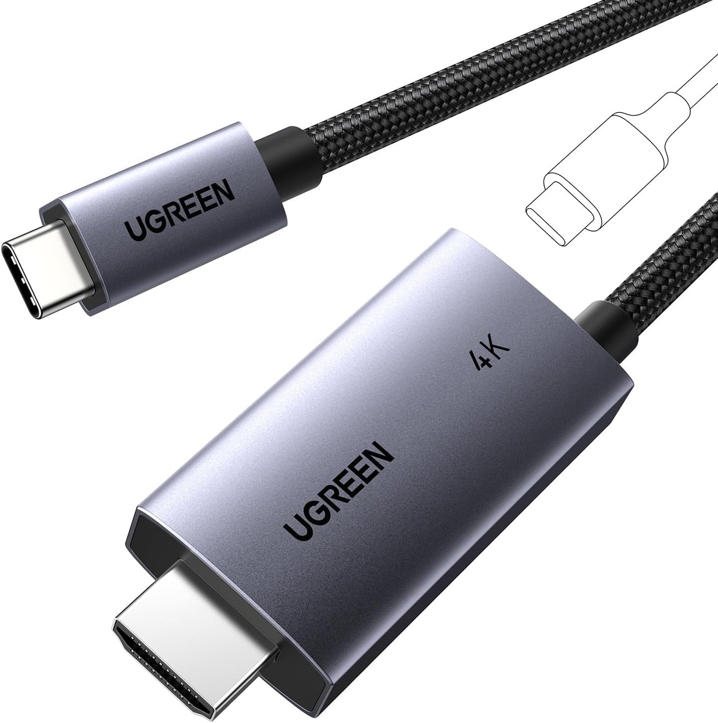 UGREEN USB-C HDMI 4K cable - كابل يوجرين